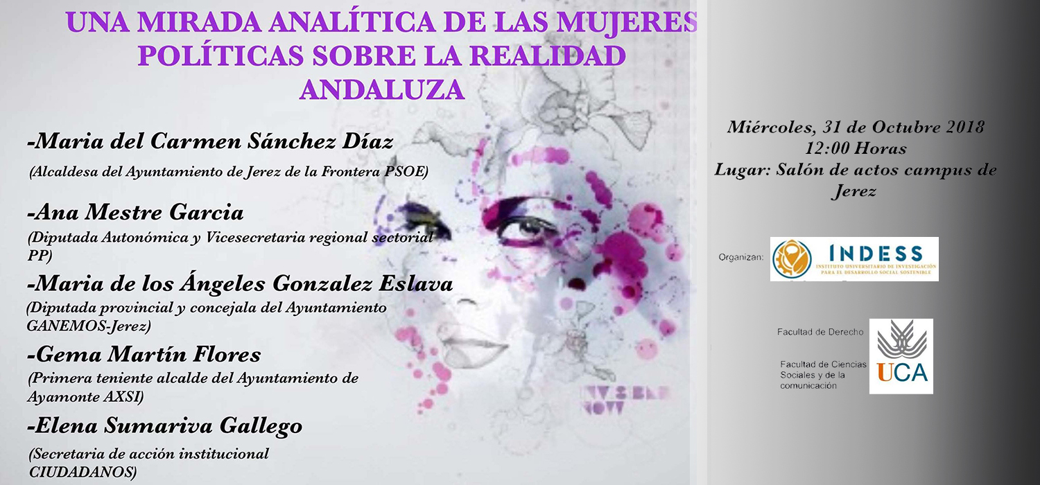 Jornada “Una Mirada Analítica de las Mujeres Políticas sobre la realidad andaluza”