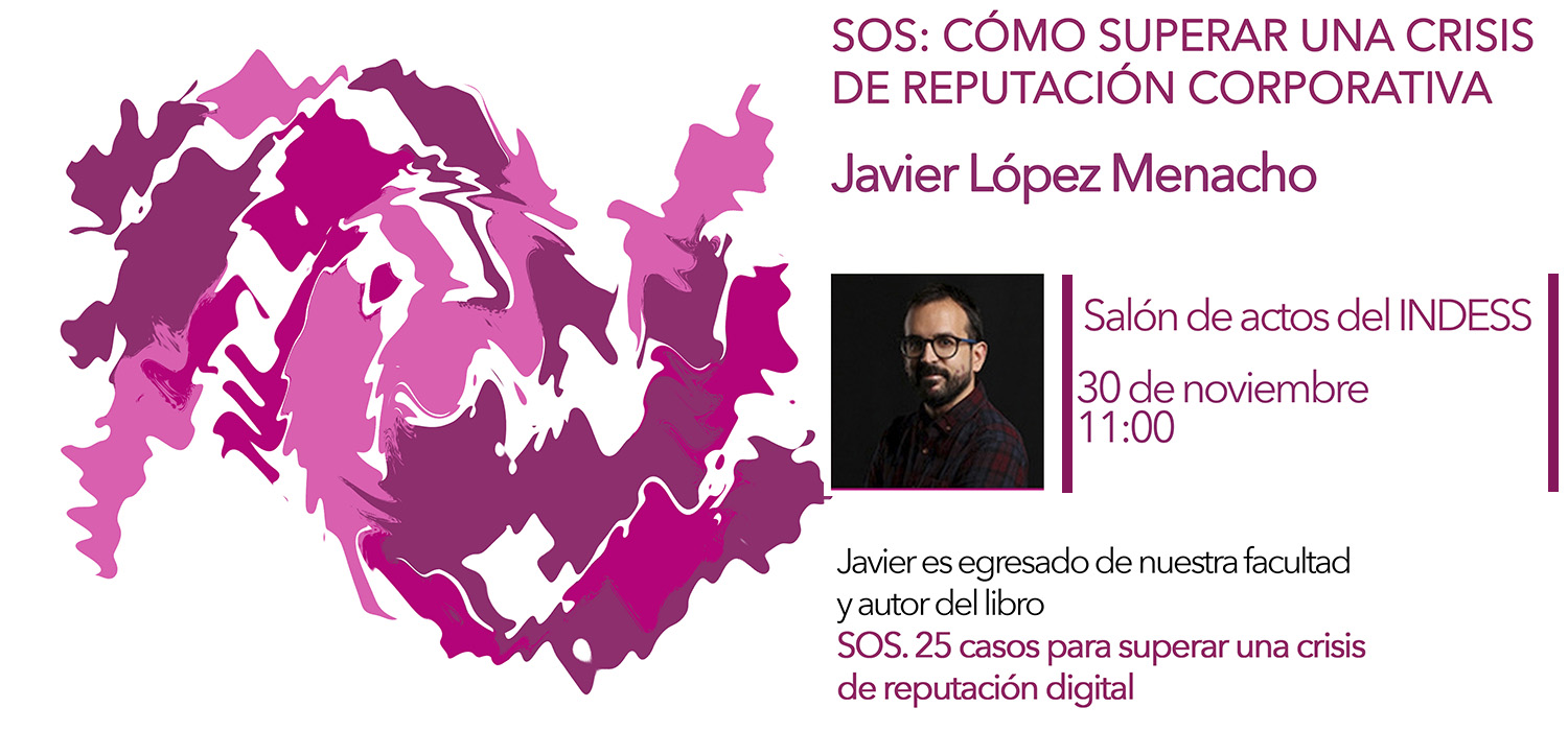 Conferencia de Javier López Menacho sobre reputación corporativa y crisis digitales