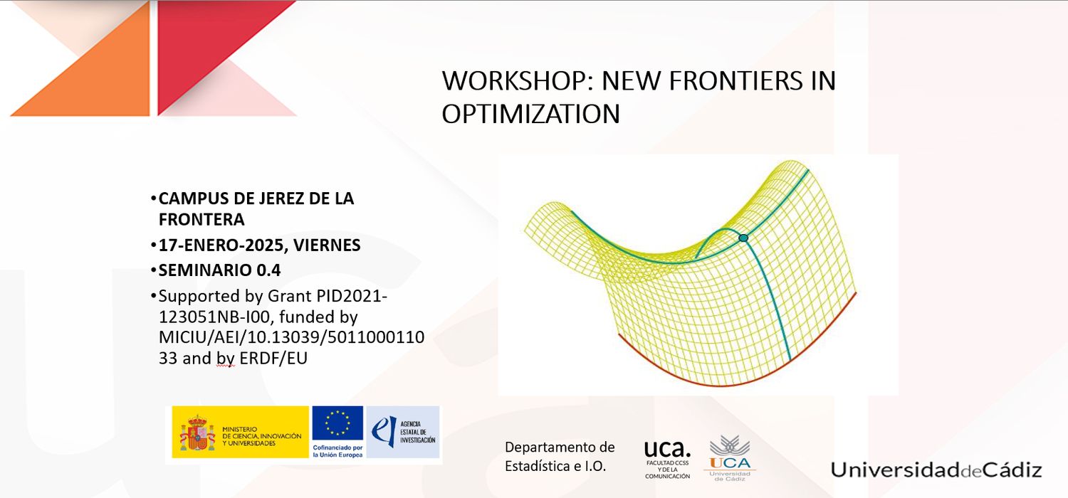 Workshop New Frontiers in Optimization