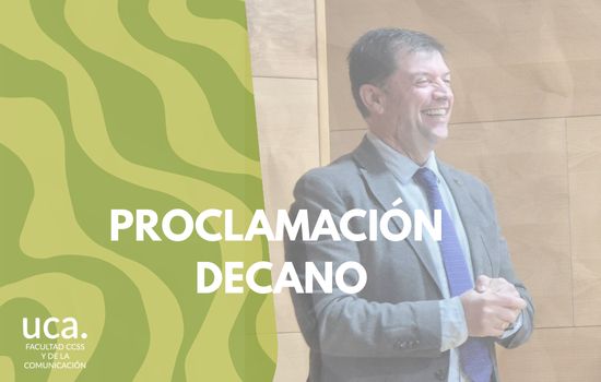 IMG José Antonio López toma posesión como decano de la Facultad de Ciencias Sociales y de la Comunicación